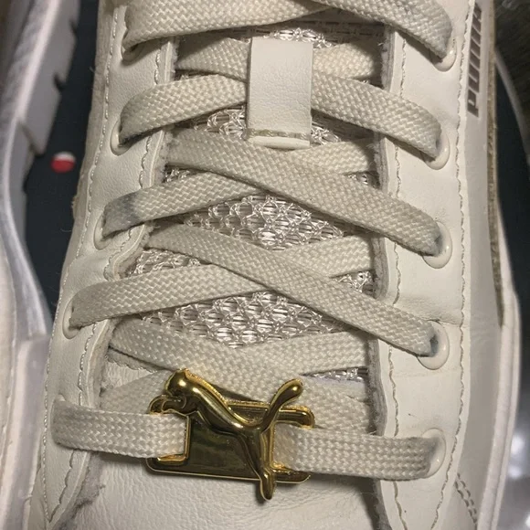 PUMA Mayze Leather Platform sneakers/shoes - Picture 10 of 12